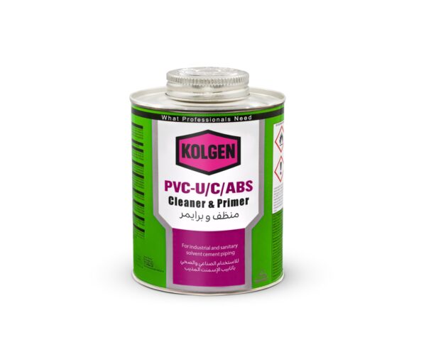کلینر و پرایمر KOLGEN با برس اپلیکاتور، جایگزین کلینر Tangit مناسب UPVC و CPVC